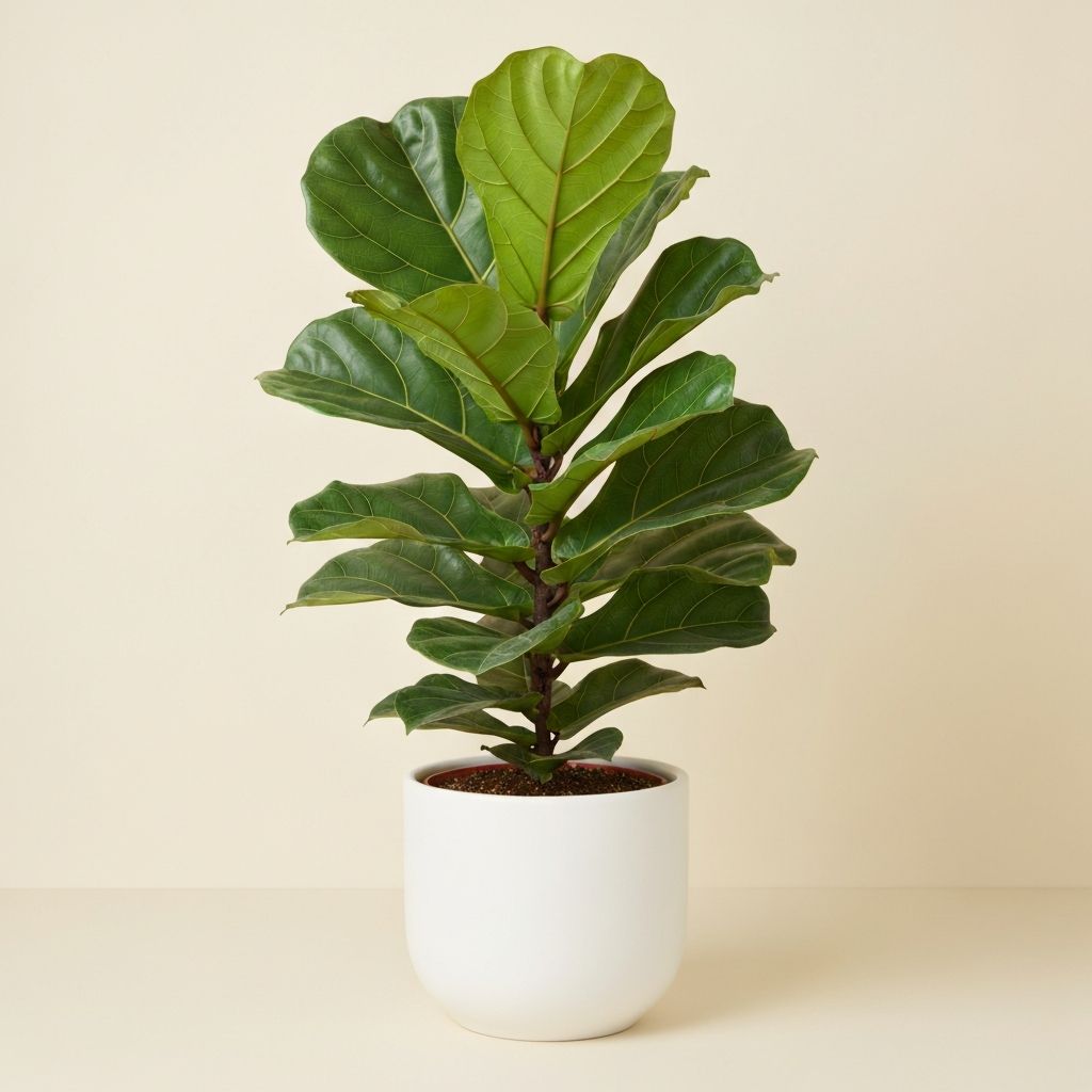 Ficus sano preparado para decorar un hogar