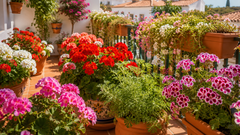 Los geranios especiales vuelven a los balcones antes del verano: pensamiento, exóticos y antimosquitos ganan protagonismo