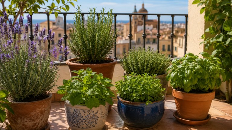 Las plantas aromáticas ganan protagonismo en terrazas y balcones por su bajo mantenimiento